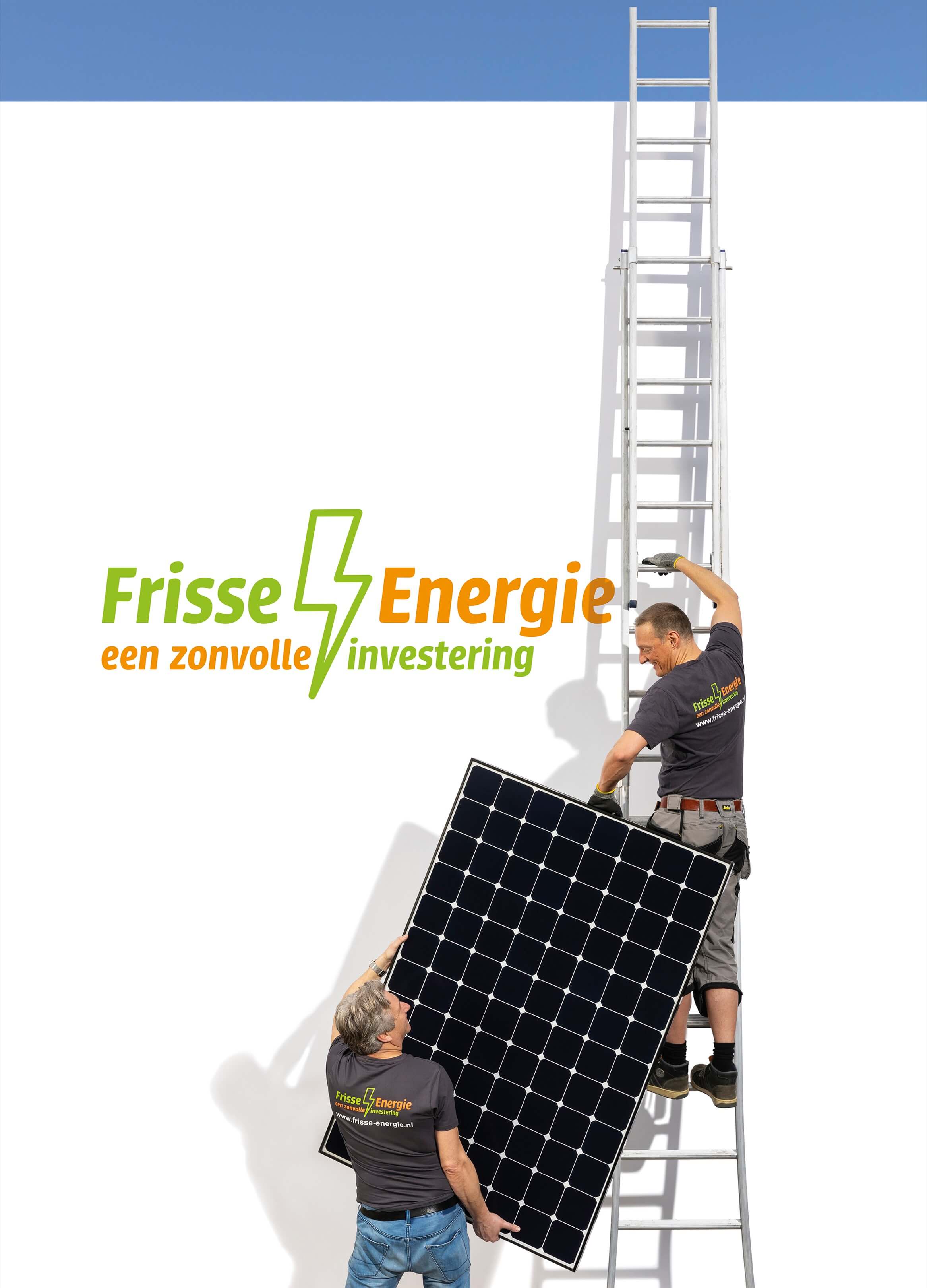 Frisse energie Jurjen Poeles fotografie campagne Arnhem billboard wildplakken grootformaat zonnepanelen groene energie